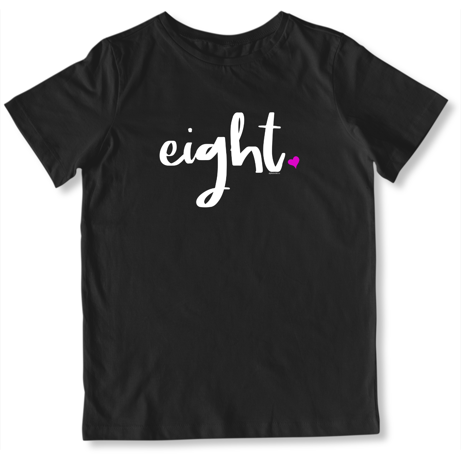 Girls 8th Birthday Shirt - Script