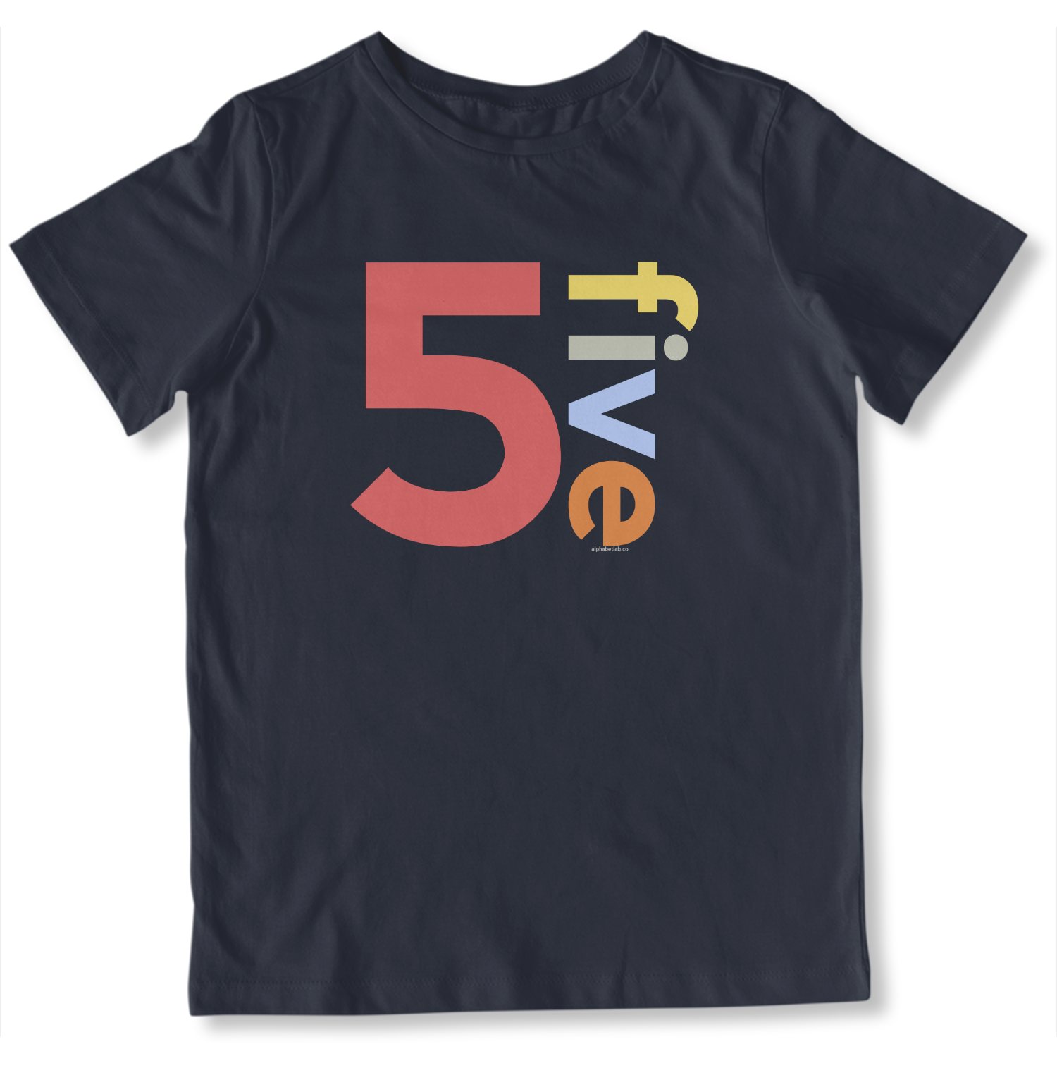 Boys 5th Birthday Shirt Five - Number