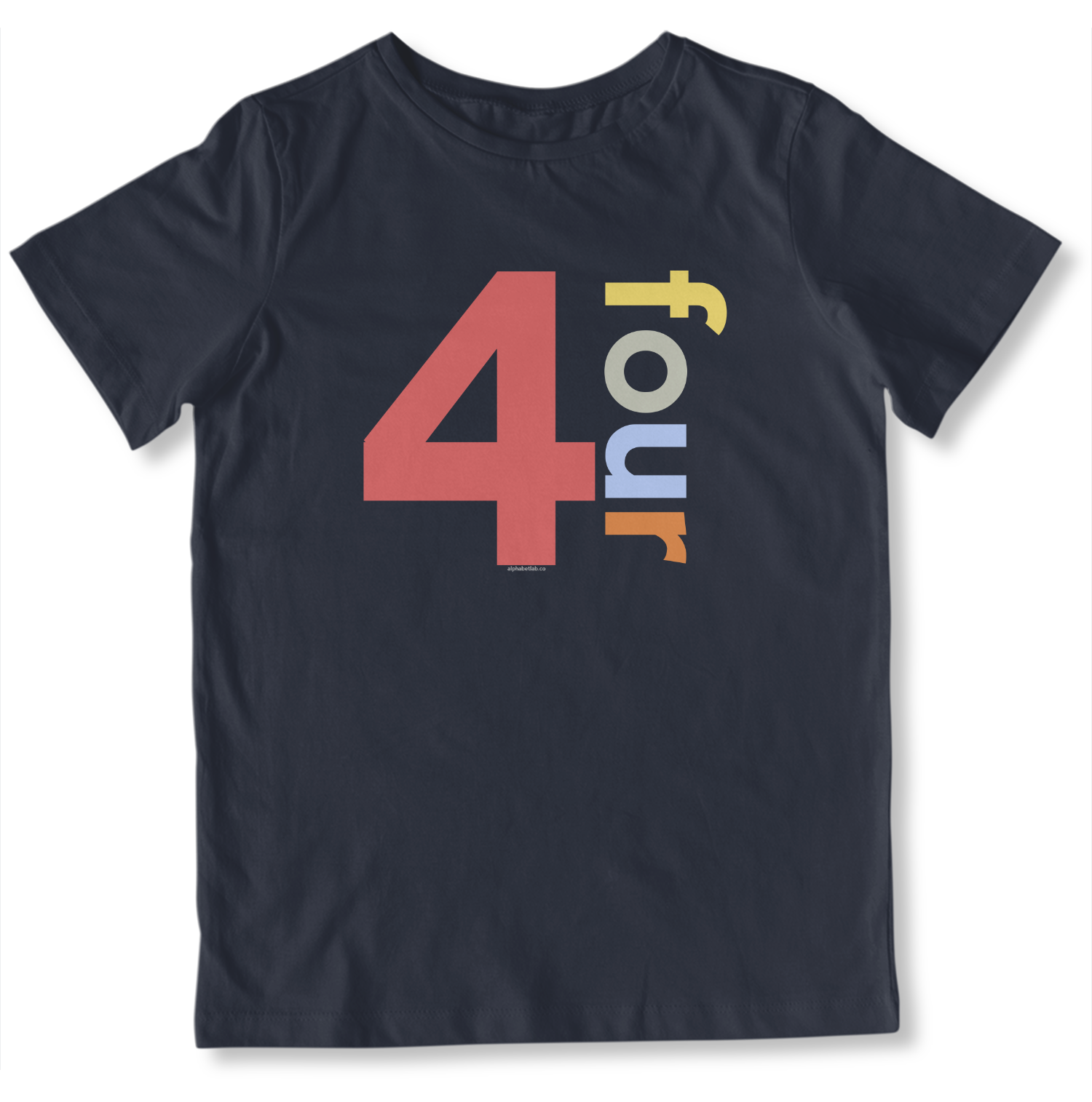 Boys 4th Birthday Shirt Four - Number