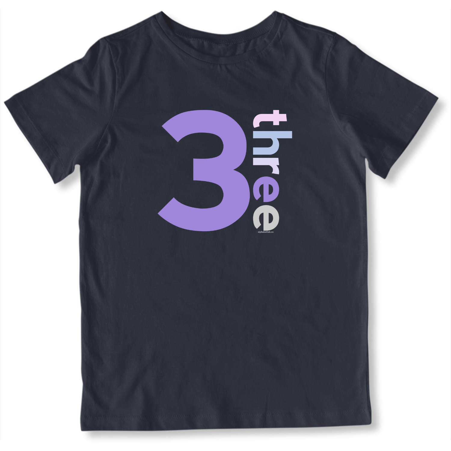 Girls 3rd Birthday Shirt Three - Number