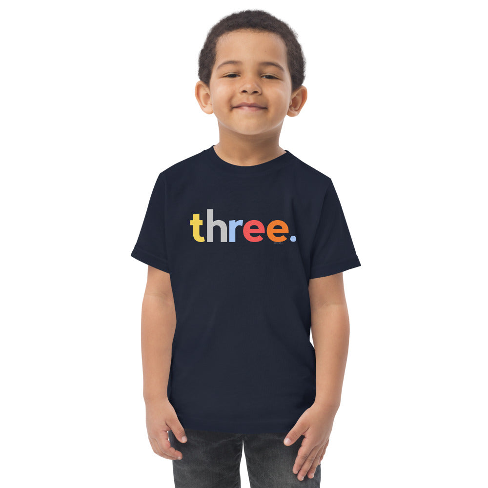 Boys 3rd Birthday Shirt Three - Original
