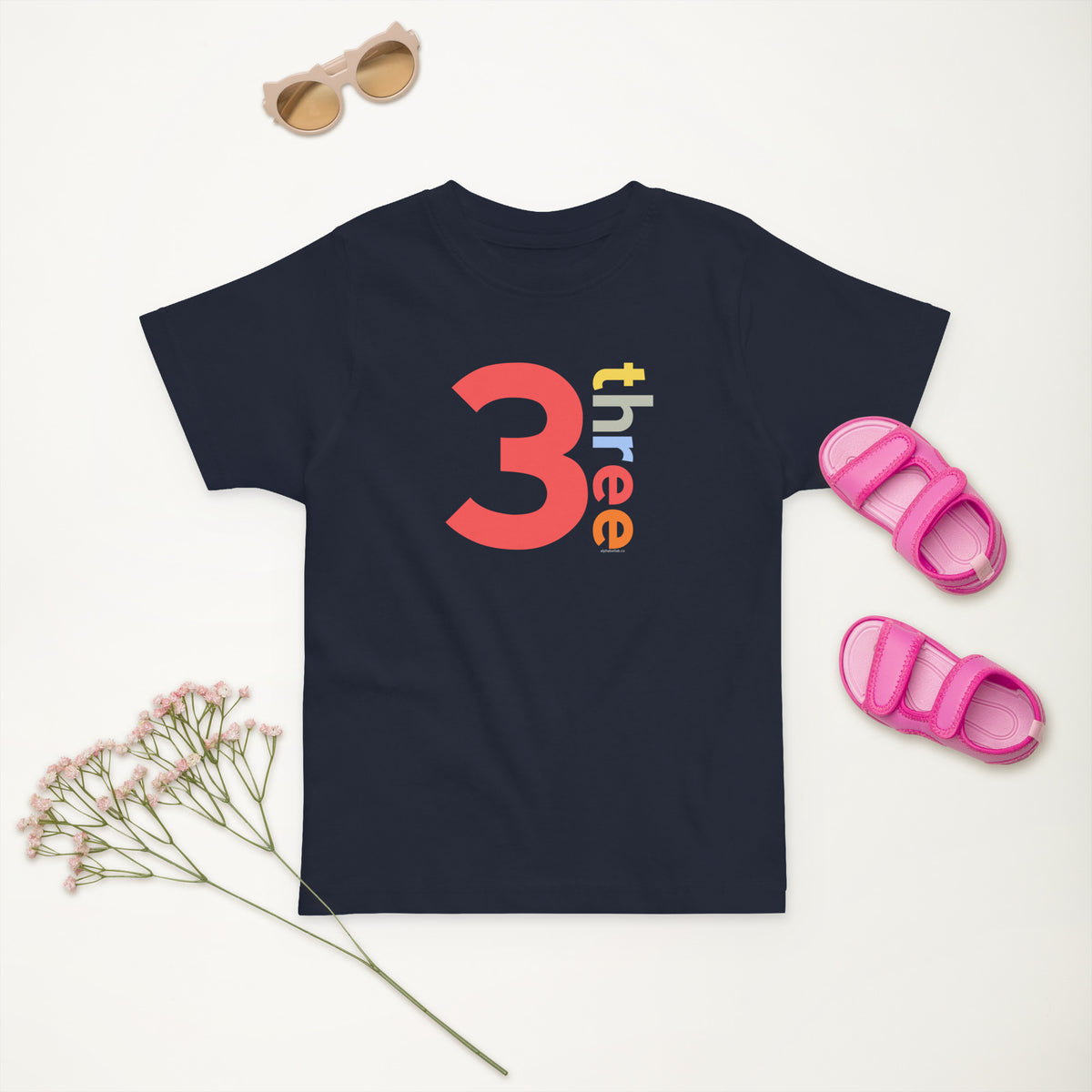 Boys 3rd Birthday Shirt Three - Number