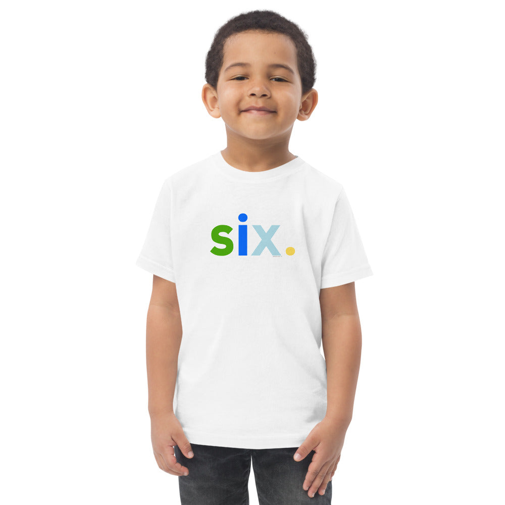 Boys 6th Birthday Shirt Six - Alternative
