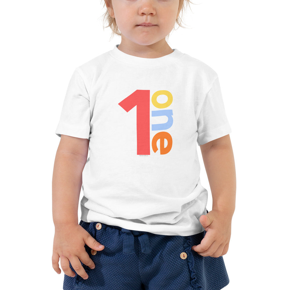 Boys 1st Birthday Shirt One - Number