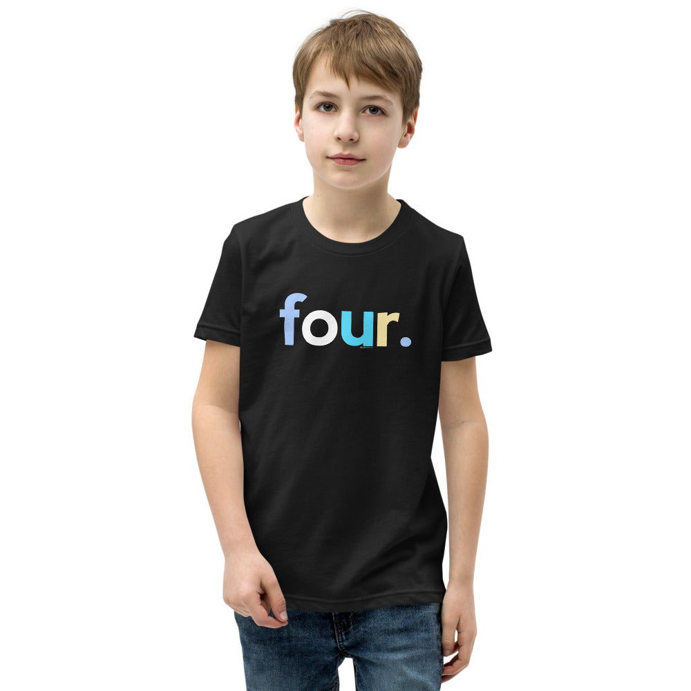 Boys 4th Birthday Shirt Four - Alternative