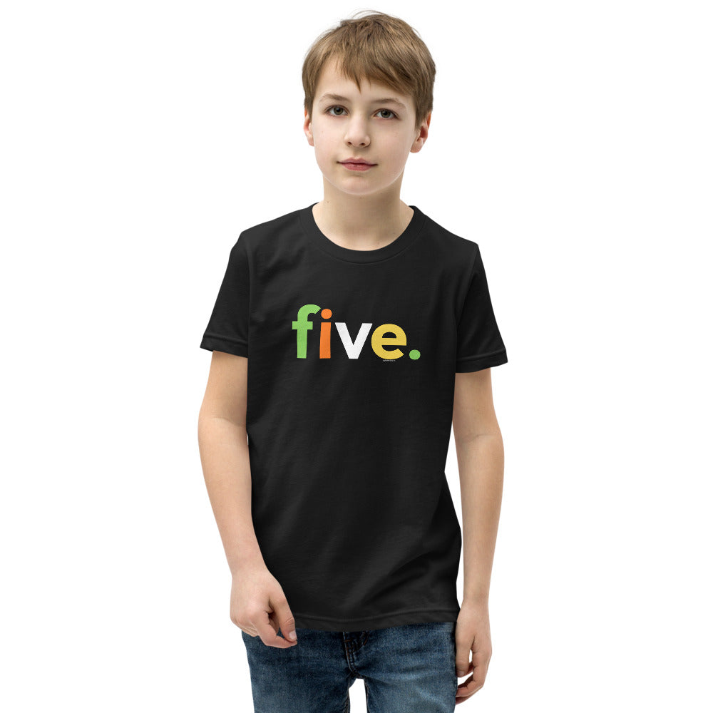 Boys 5th Birthday Shirt Five - Alternative