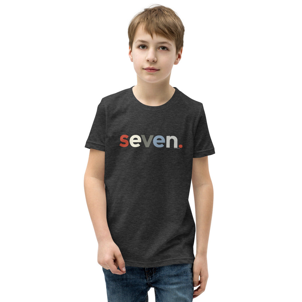 Boys 7th Birthday Shirt Seven - Alternative