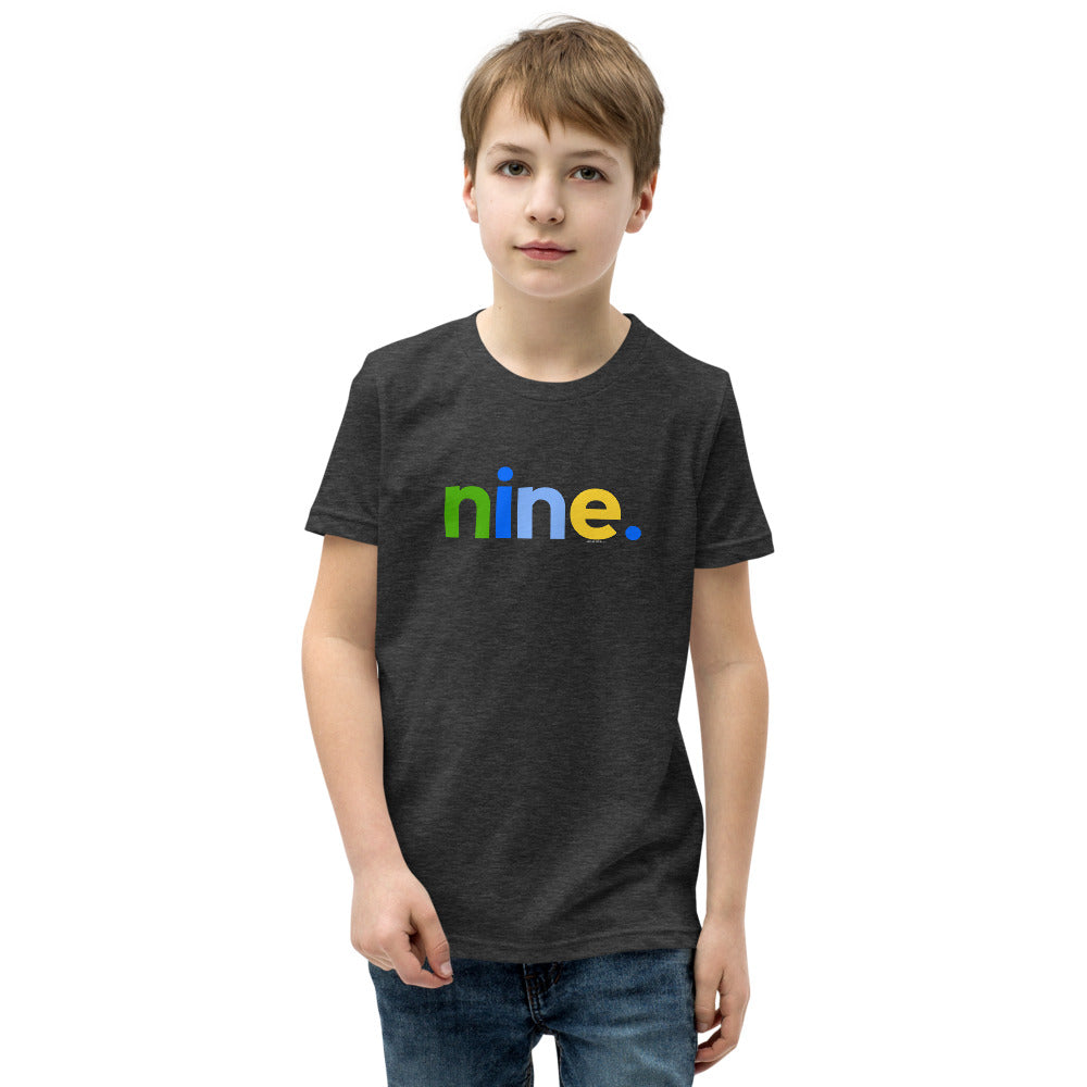 Boys 9th Birthday Shirt Nine - Alternative