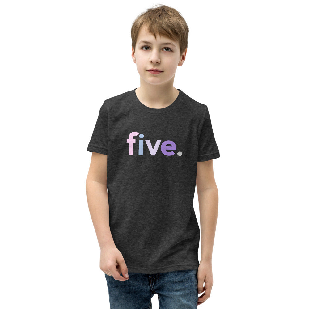Girls 5th Birthday Shirt Five - Original