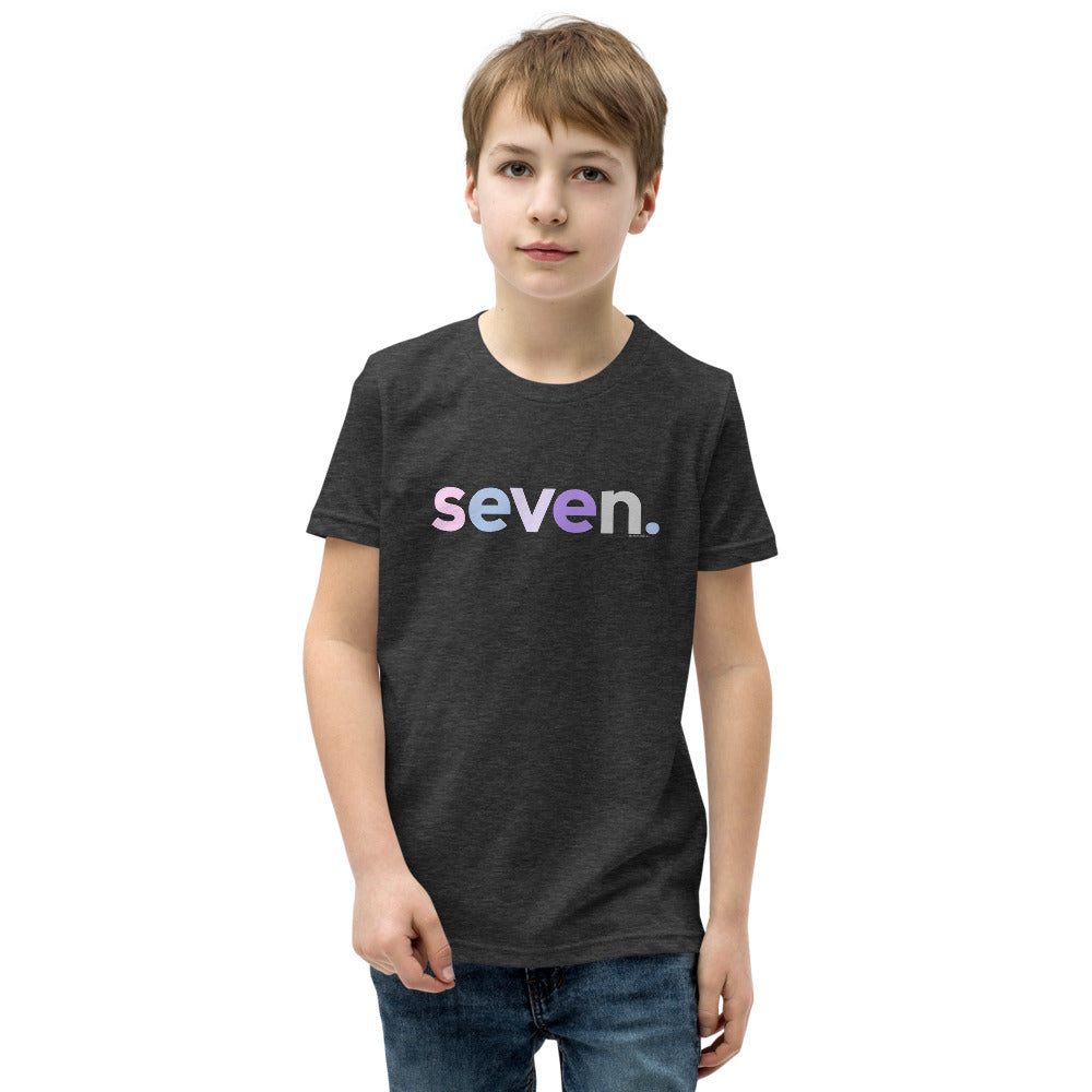 Girls 7th Birthday Shirt Seven - Original