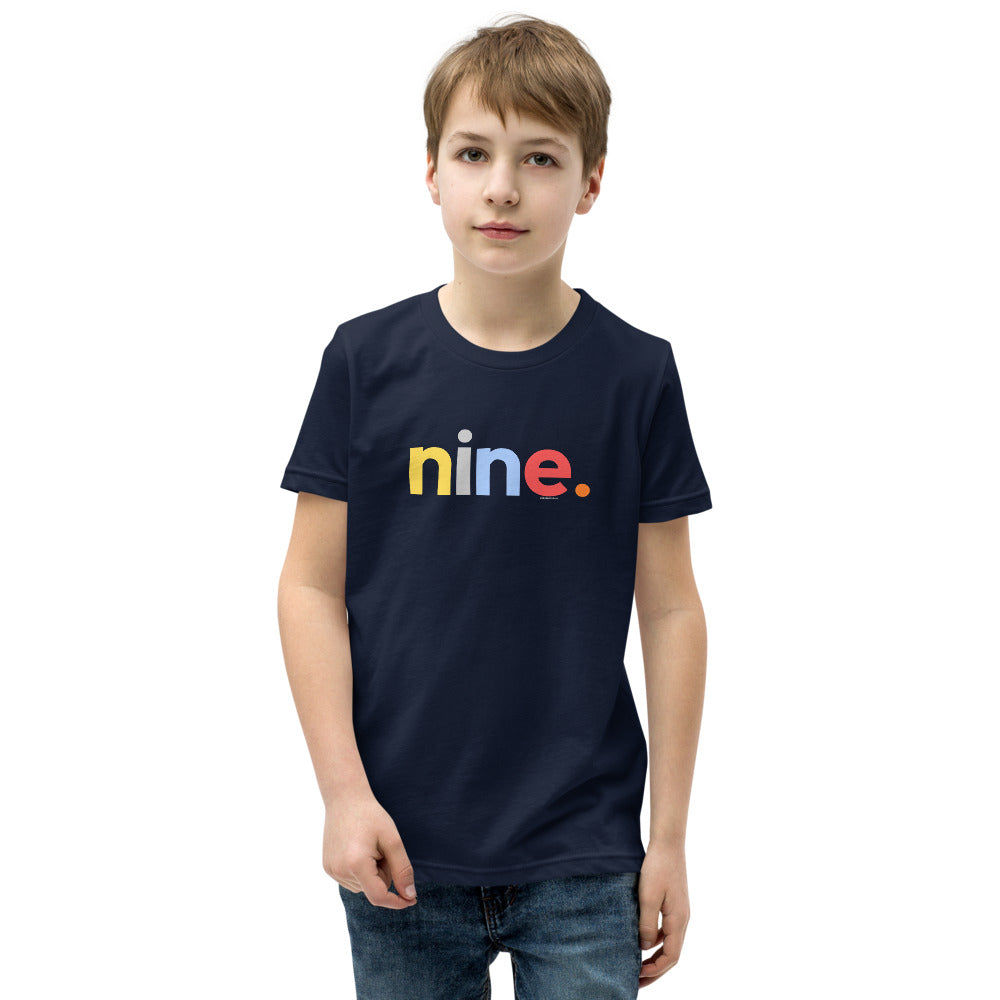Boys 9th Birthday Shirt Nine - Original