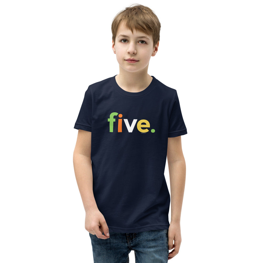Boys 5th Birthday Shirt Five - Alternative