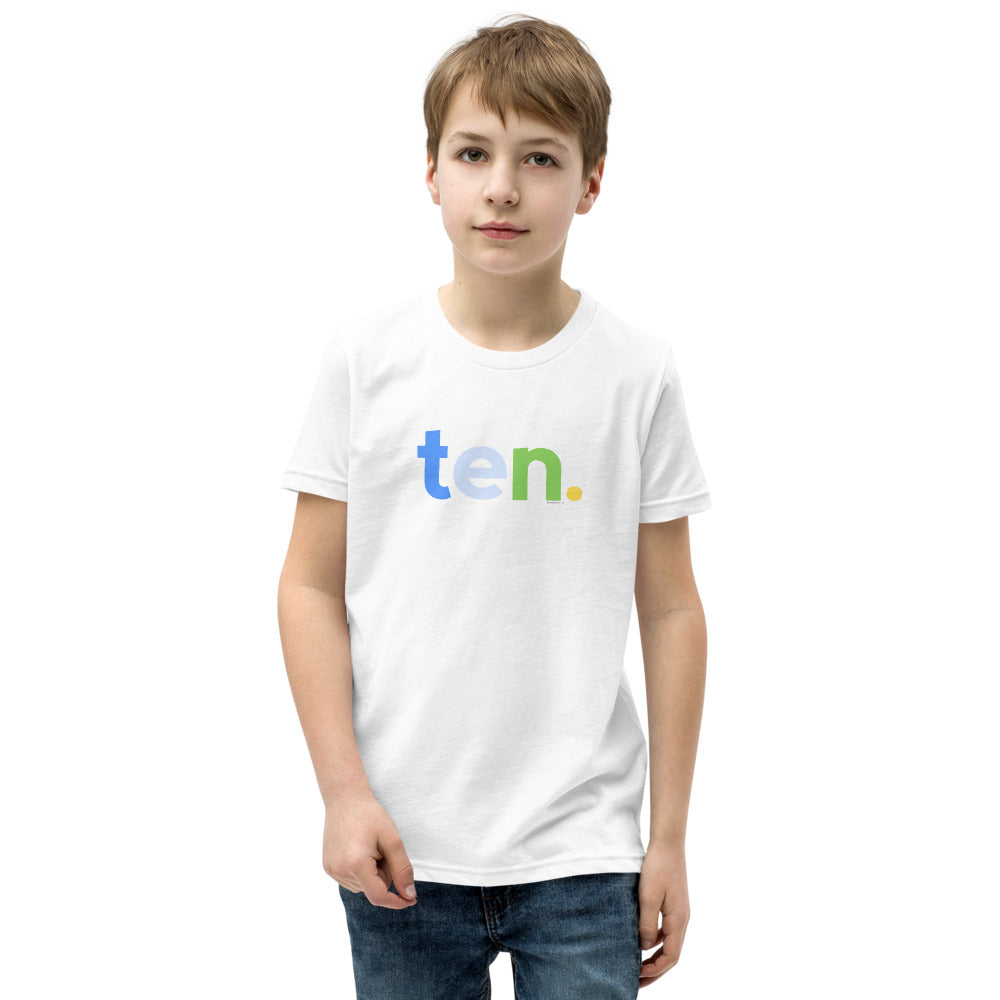 Boys 10th Birthday Shirt Ten - Alternative