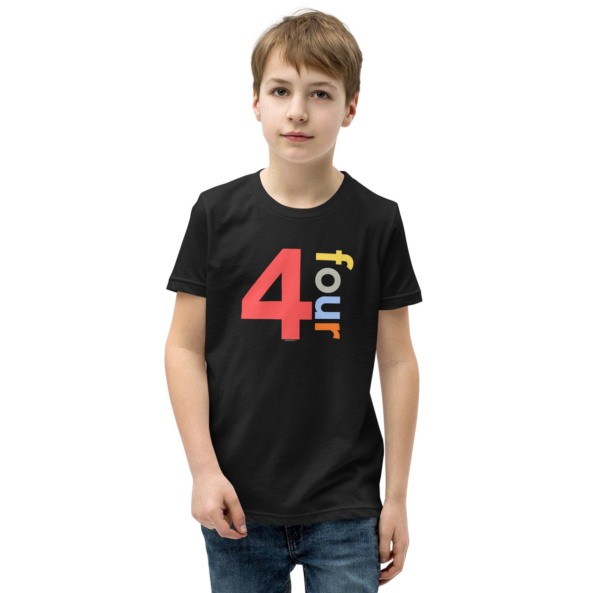 Boys 4th Birthday Shirt Four - Number