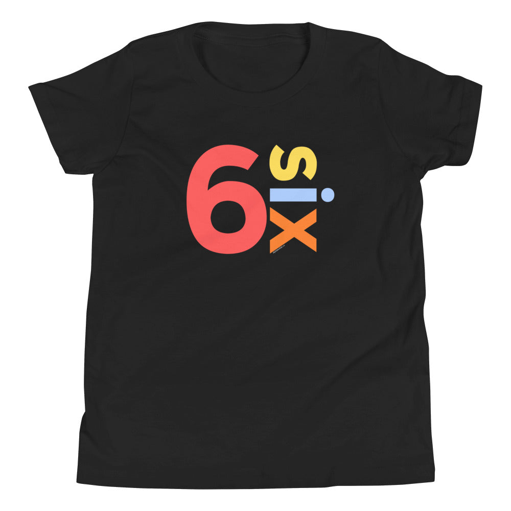 Boys 6th Birthday Shirt Six - Number