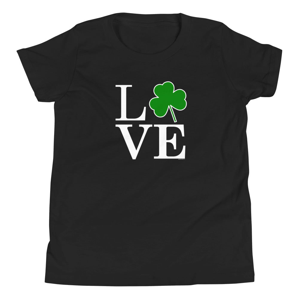 Love Shamrock Heart Kids St. Patrick&#39;s Day T-Shirt