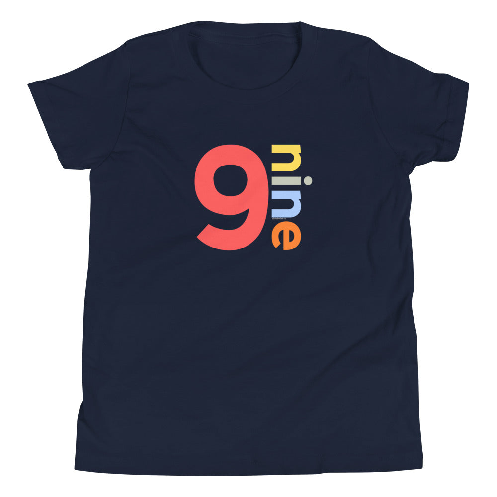 Boys 9th Birthday Shirt Nine - Number
