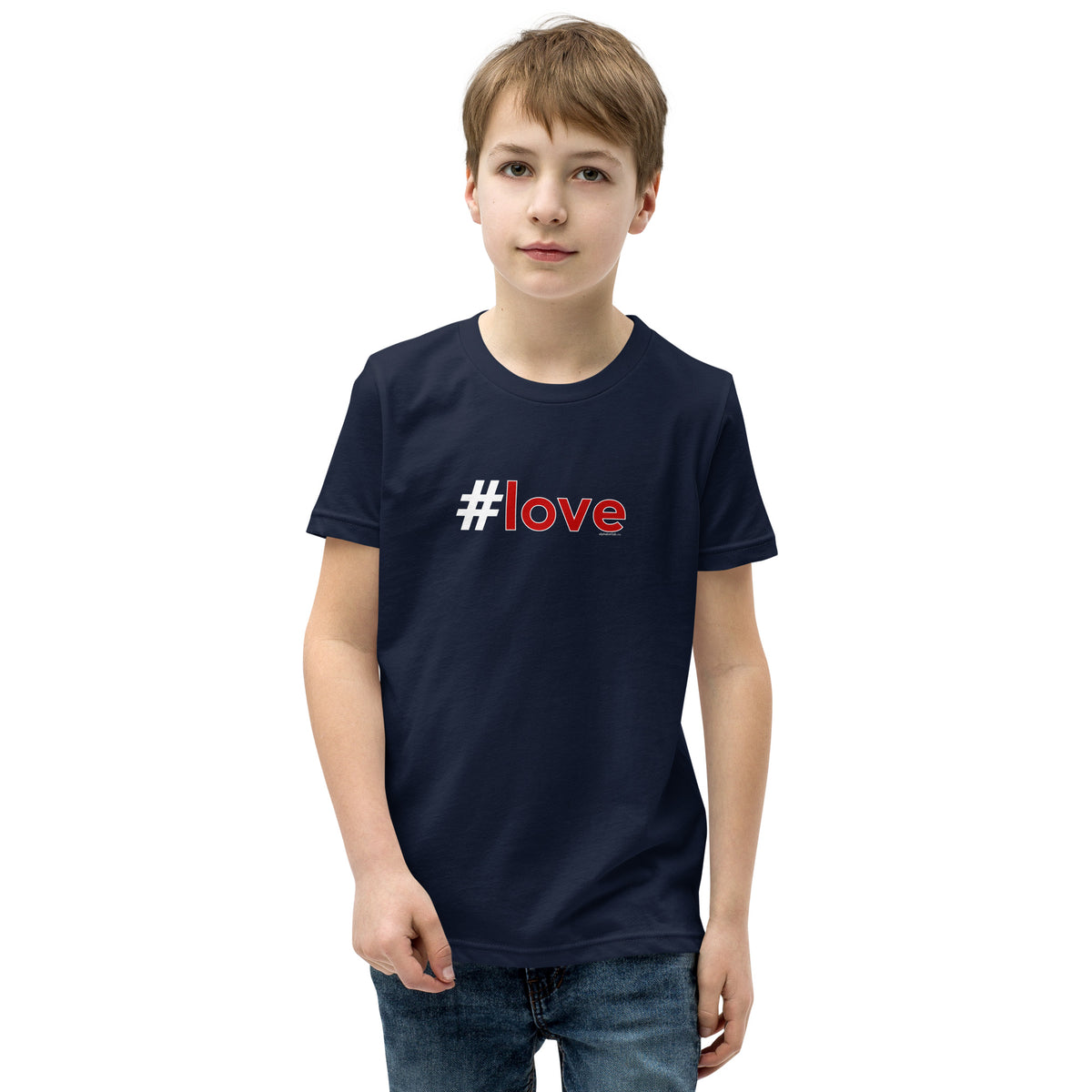 Hashtag Love Red Kids Valentine’s Day T-Shirt