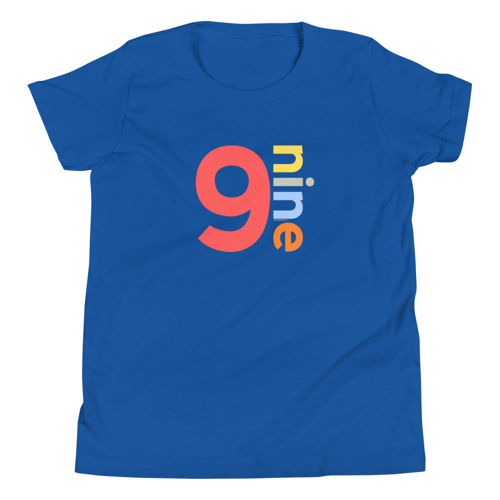 Boys 9th Birthday Shirt Nine - Number