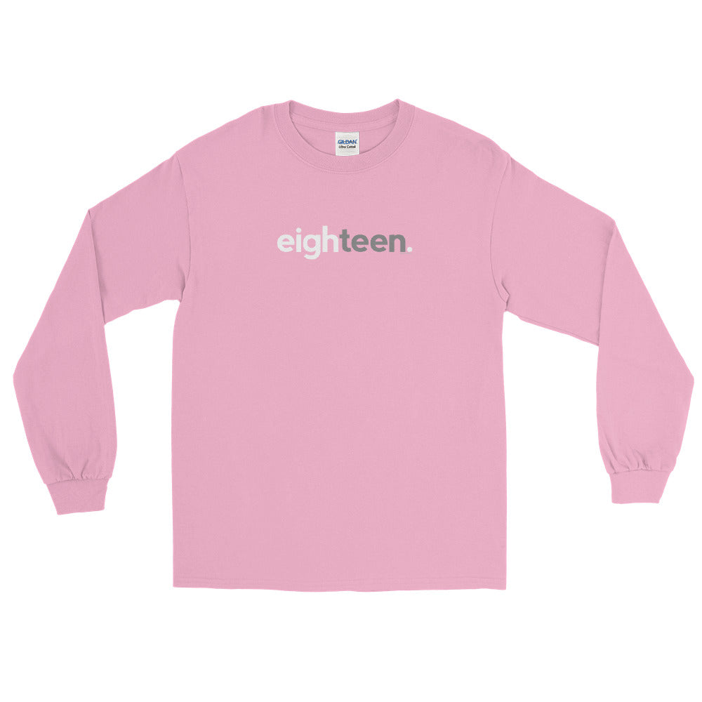 Teens 18th Birthday Long Sleeve T-Shirt Eighteen - Original