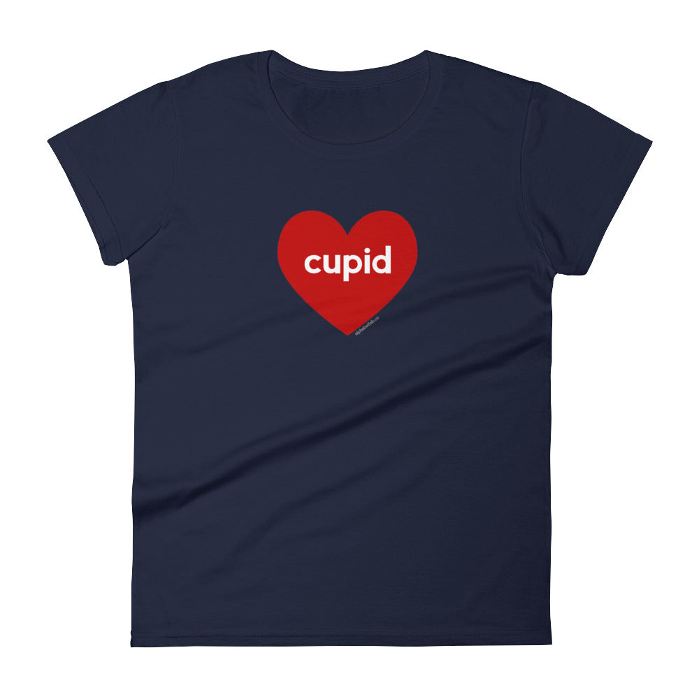 Cupid Heart Womens Valentine’s Day T-Shirt
