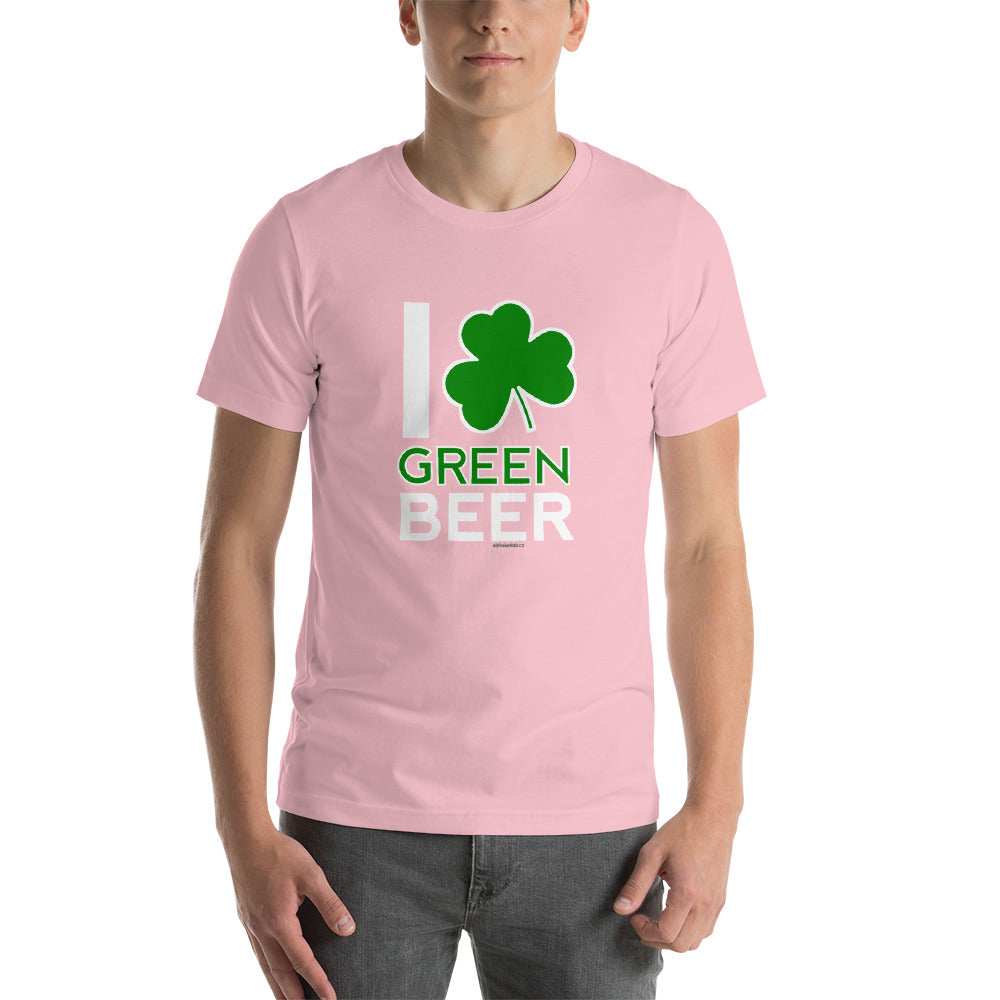 I Love Green Beer Shamrock St Patrick&#39;s Day T-Shirt