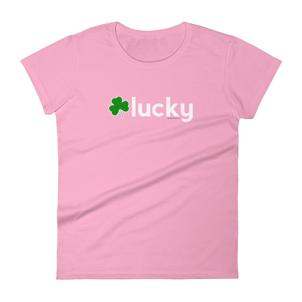 Lucky Shamrock Womens St. Patrick&#39;s Day T-Shirt