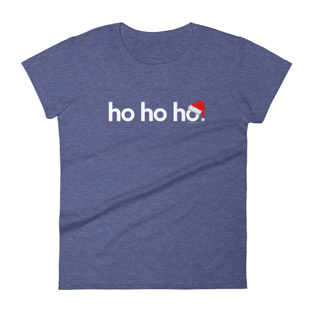 Ho Ho Ho Christmas T-Shirt for Women White