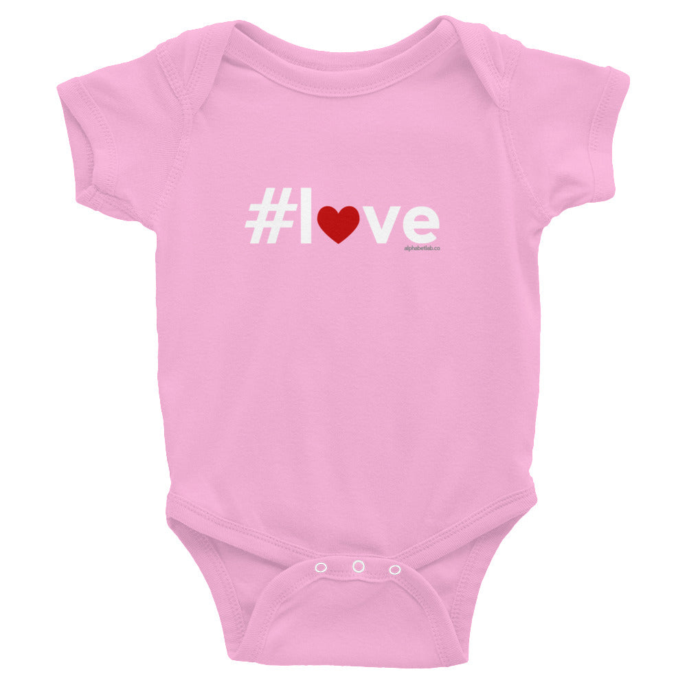 Hashtag Love Heart Infant Valentine’s Day Bodysuit Shirt