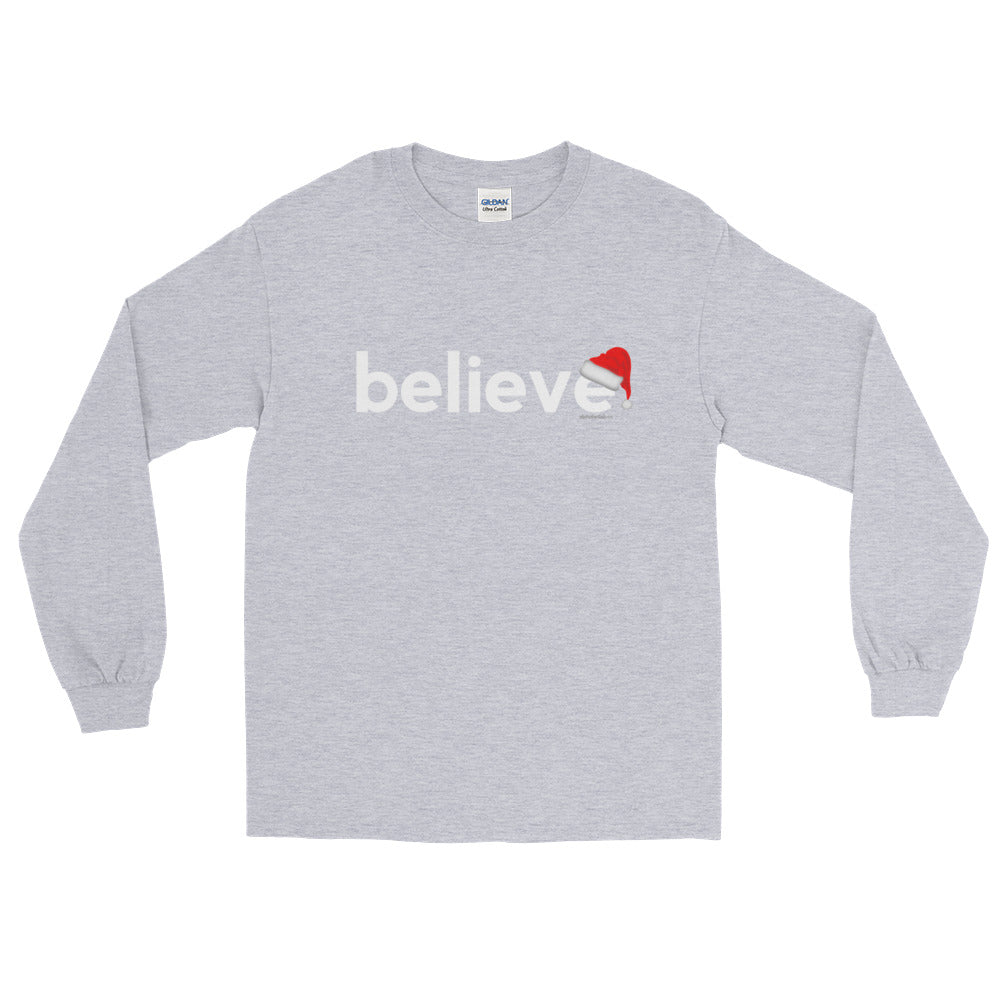 Believe Christmas Long Sleeve T-Shirt White