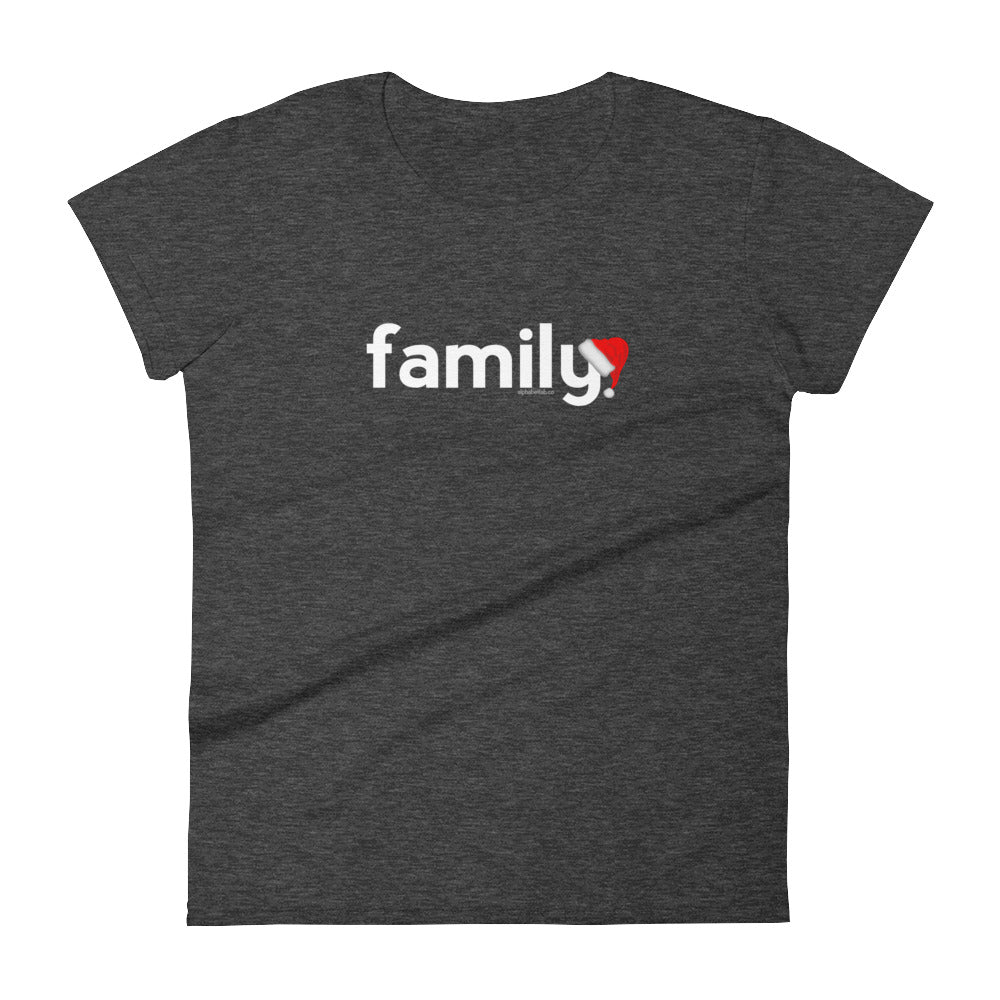 Family Christmas T-Shirt for Women White