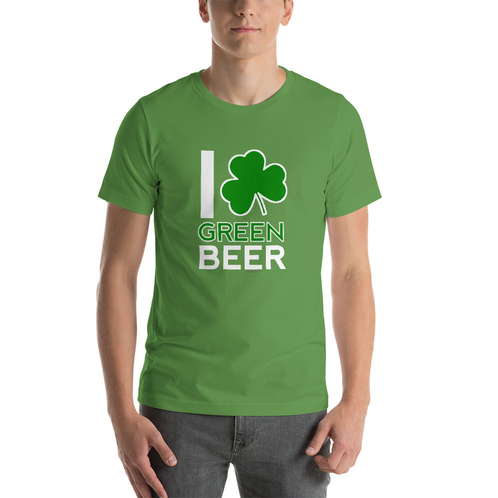 I Love Green Beer Shamrock St Patrick&#39;s Day T-Shirt