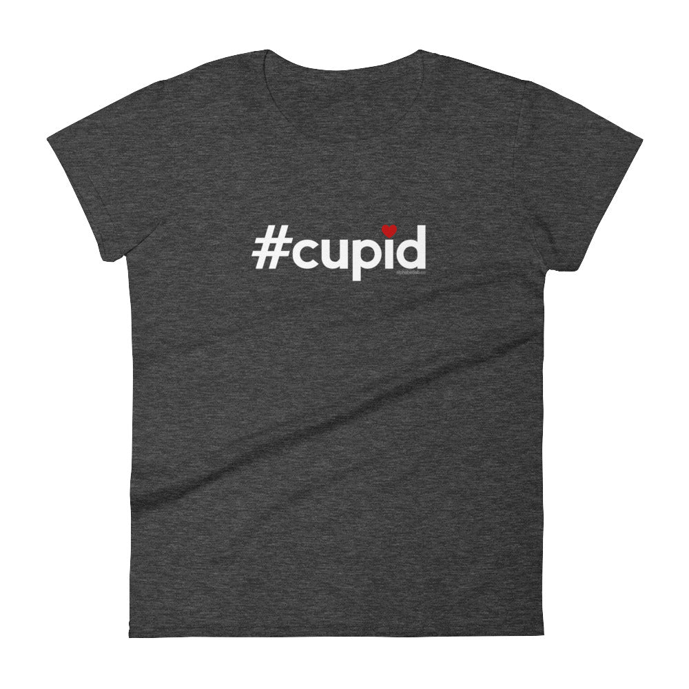 Hashtag Cupid Womens Valentine’s Day T-Shirt