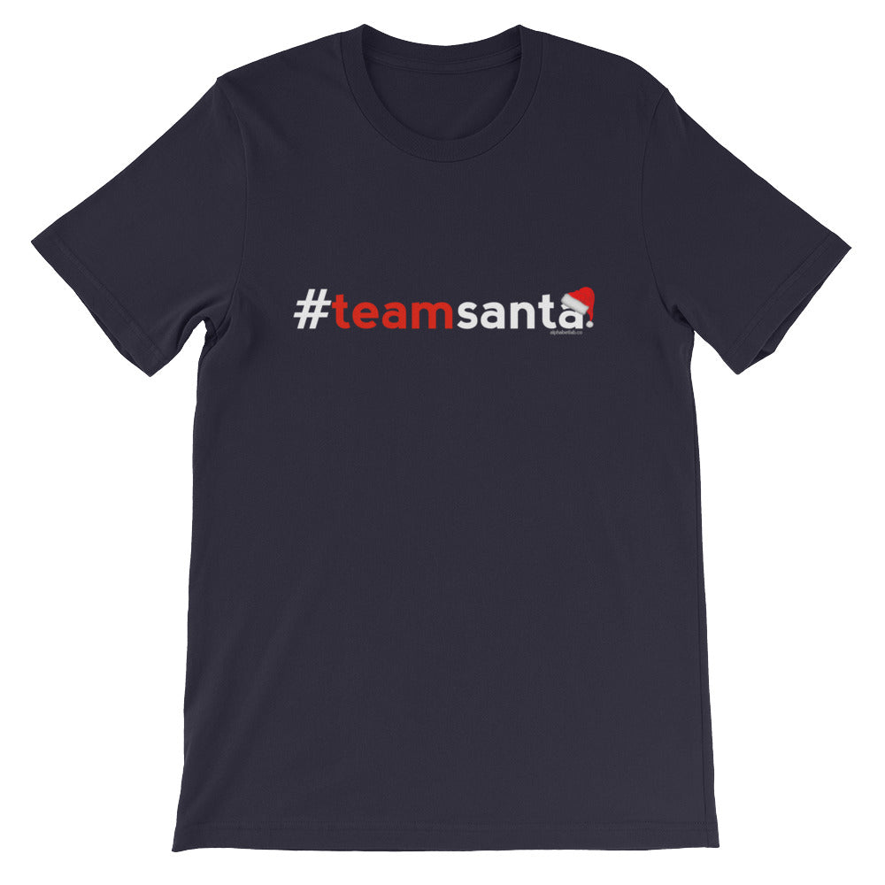 Hashtag Team Santa Christmas T-Shirt White Red