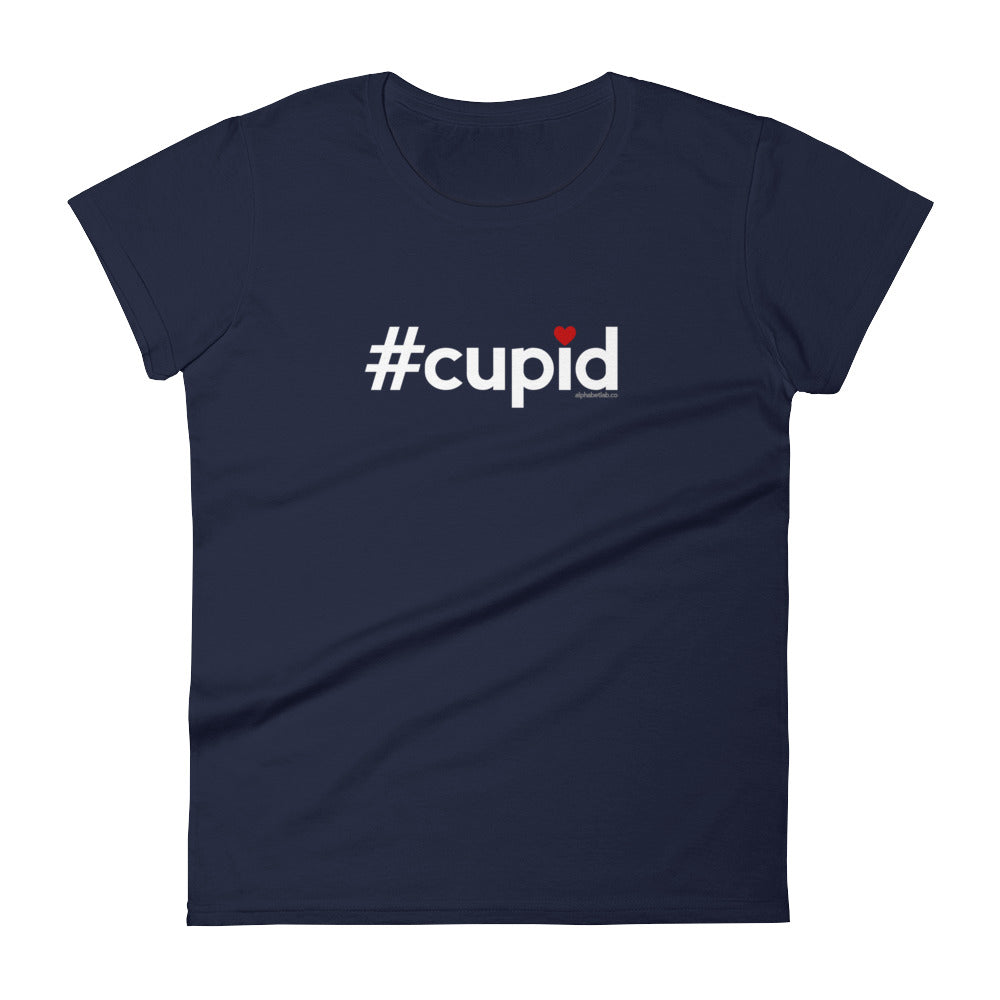 Hashtag Cupid Womens Valentine’s Day T-Shirt