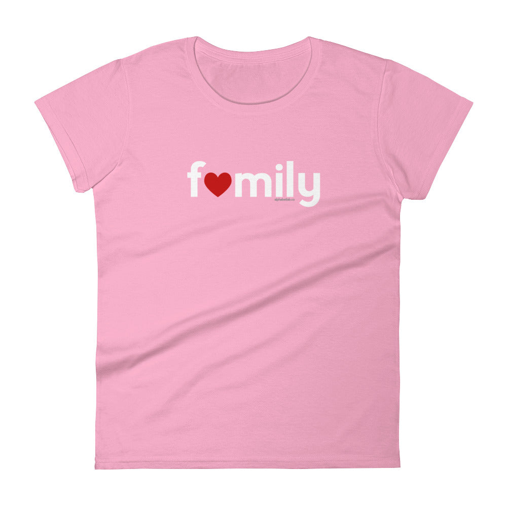 Family Womens Valentine’s Day T-Shirt