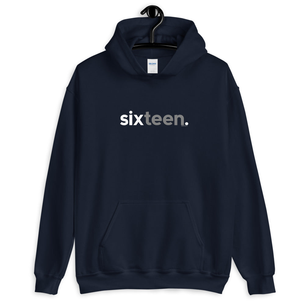 Teens 16th Birthday Hoodie Sweatshirt Sixteen - Original