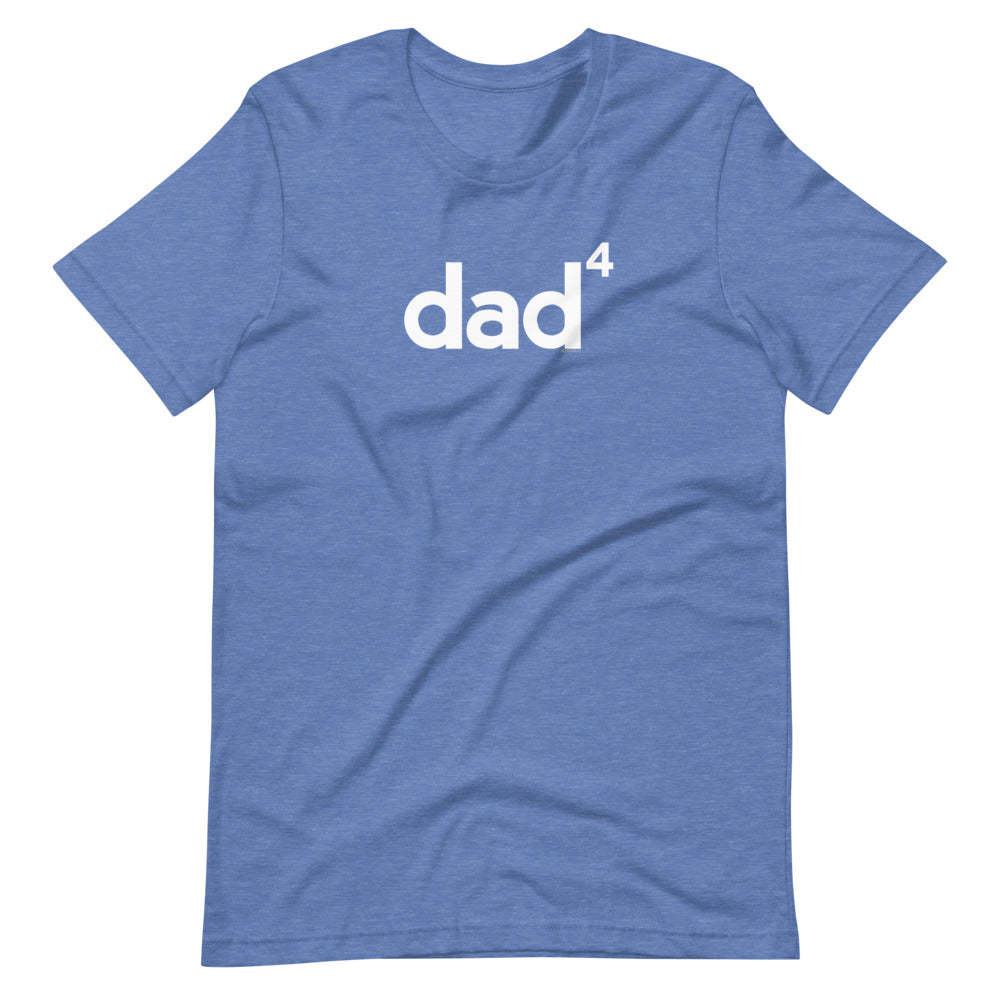 Dad of Four Basic Dad T-Shirt Lower Case - Exponent