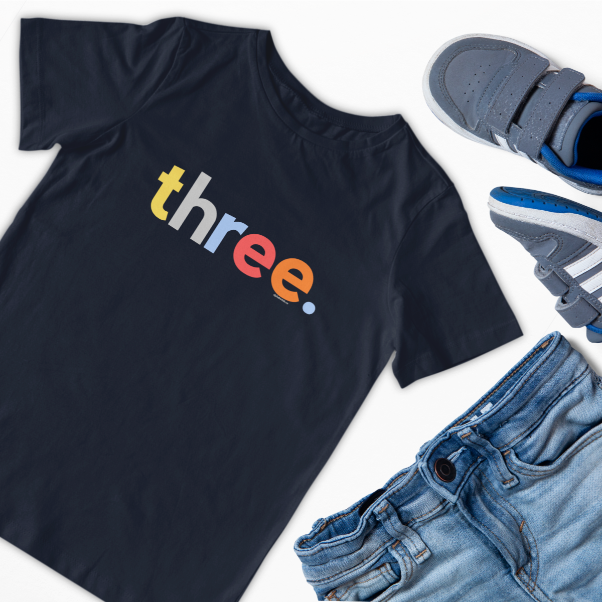 Boys 3rd Birthday Shirt Three - Original