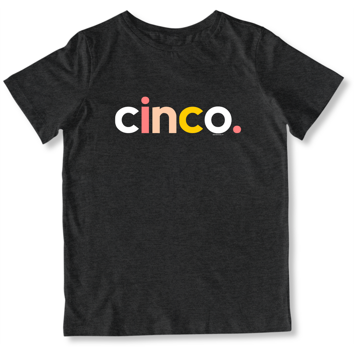 Girls 5th Birthday Shirt Cinco Spanish – Alternate