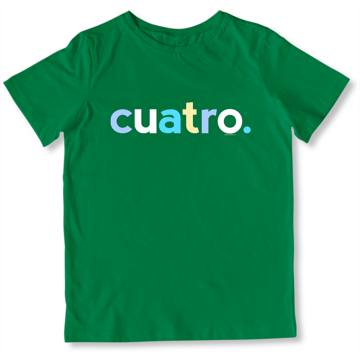 Boys 4th Birthday Shirt Cuatro Spanish – Alternate