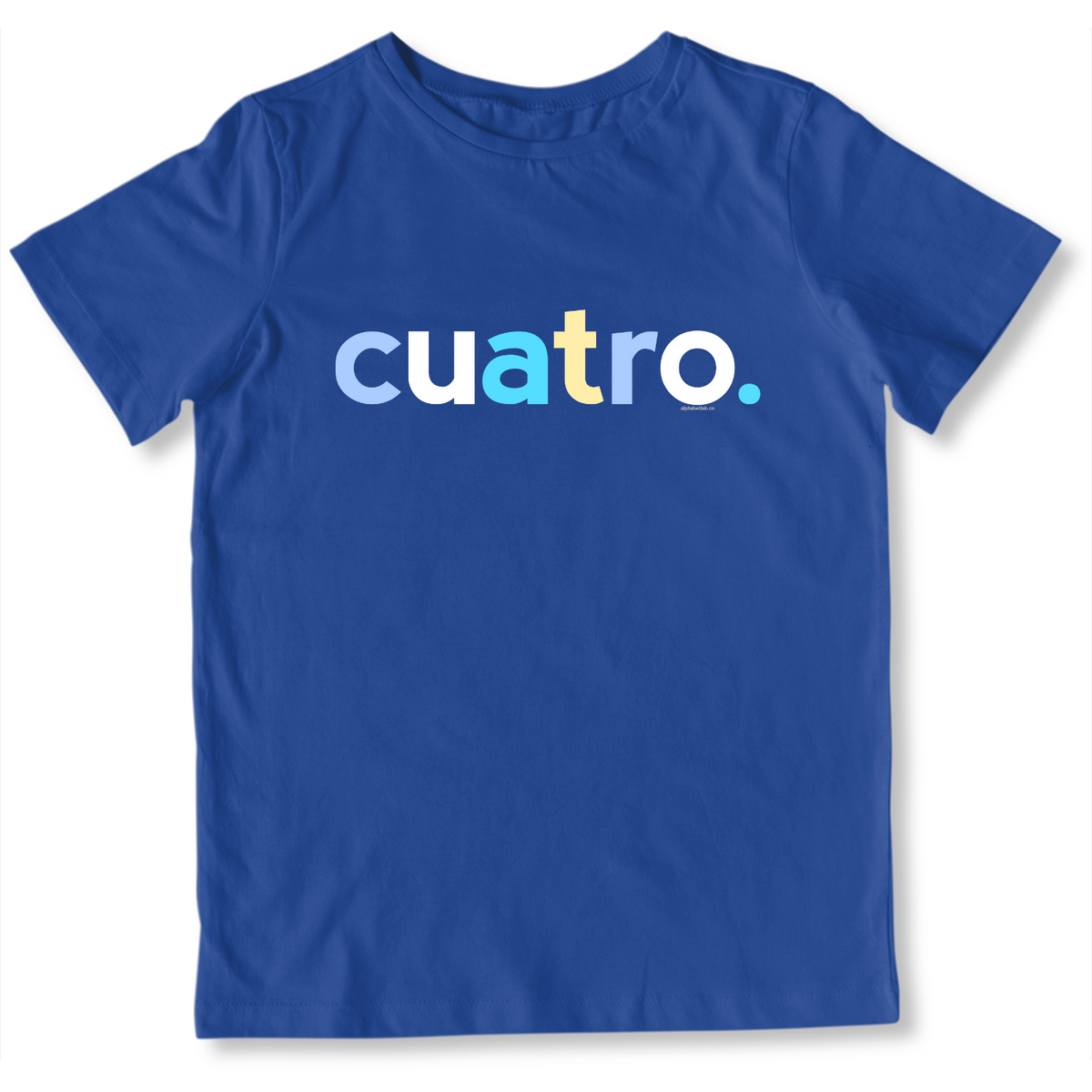 Boys 4th Birthday Shirt Cuatro Spanish – Alternate
