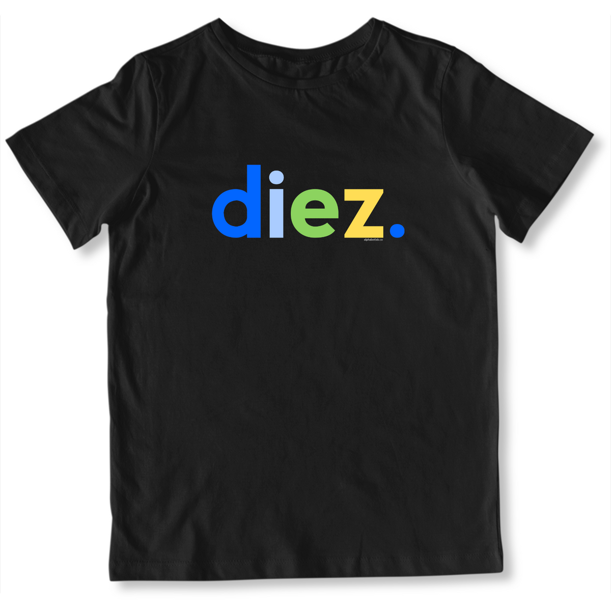Boys 10th Birthday Shirt Diez Spanish – Alternate