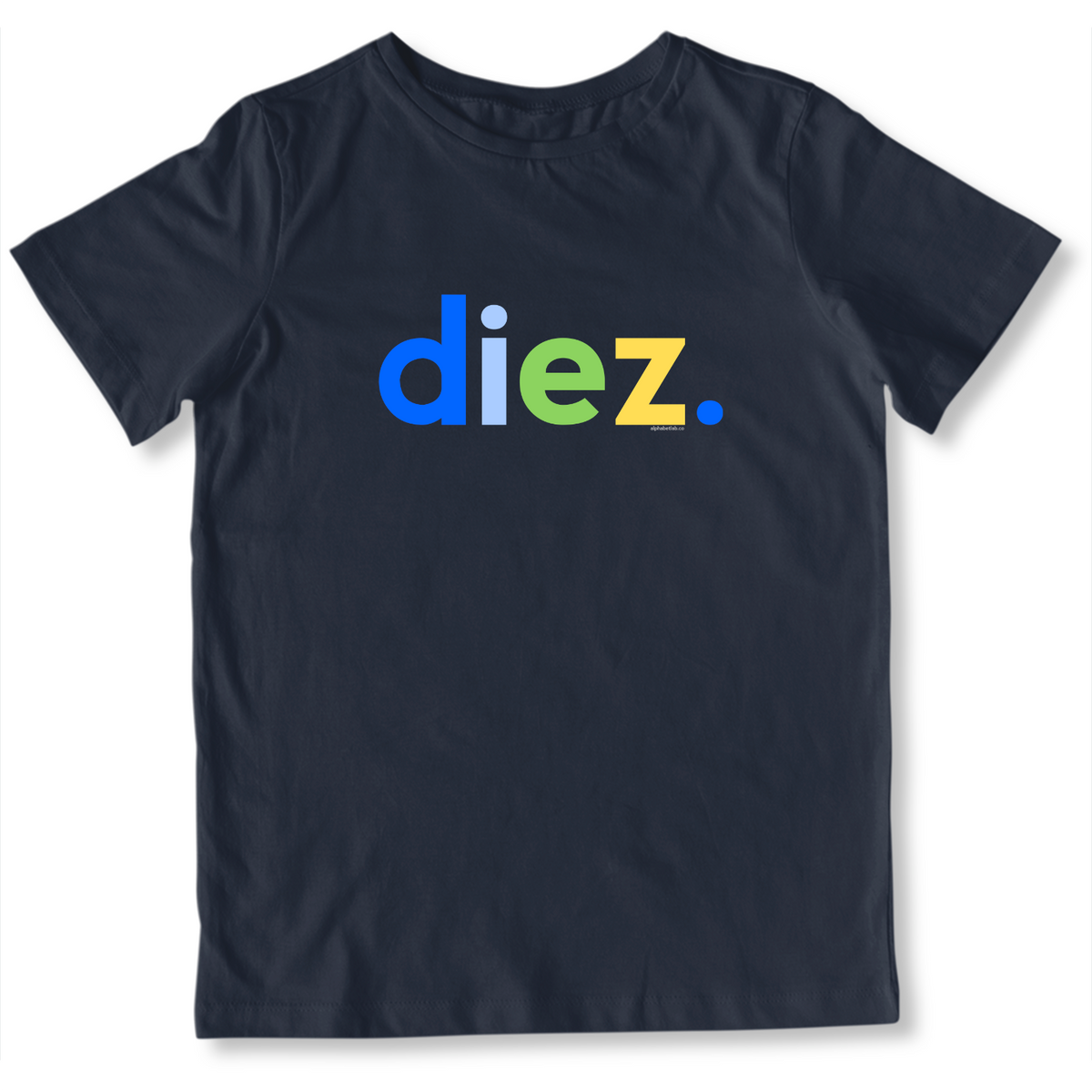 Boys 10th Birthday Shirt Diez Spanish – Alternate