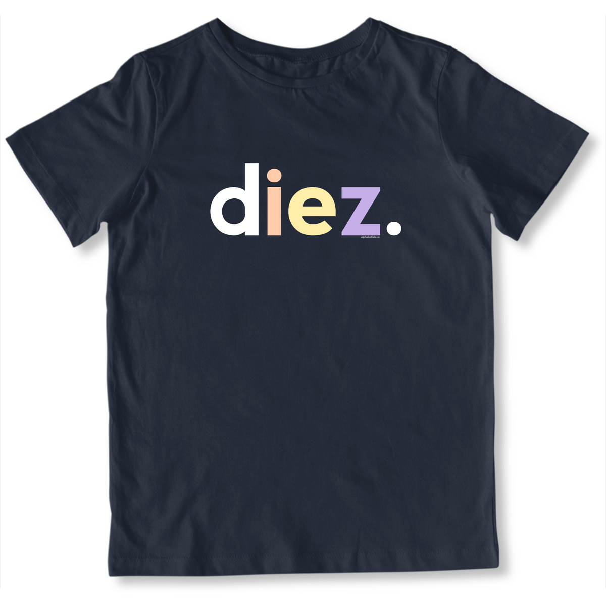 Girls 10th Birthday Shirt Diez Spanish – Alternate