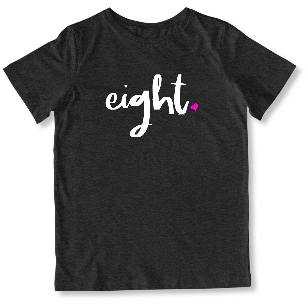 Girls 8th Birthday Shirt - Script