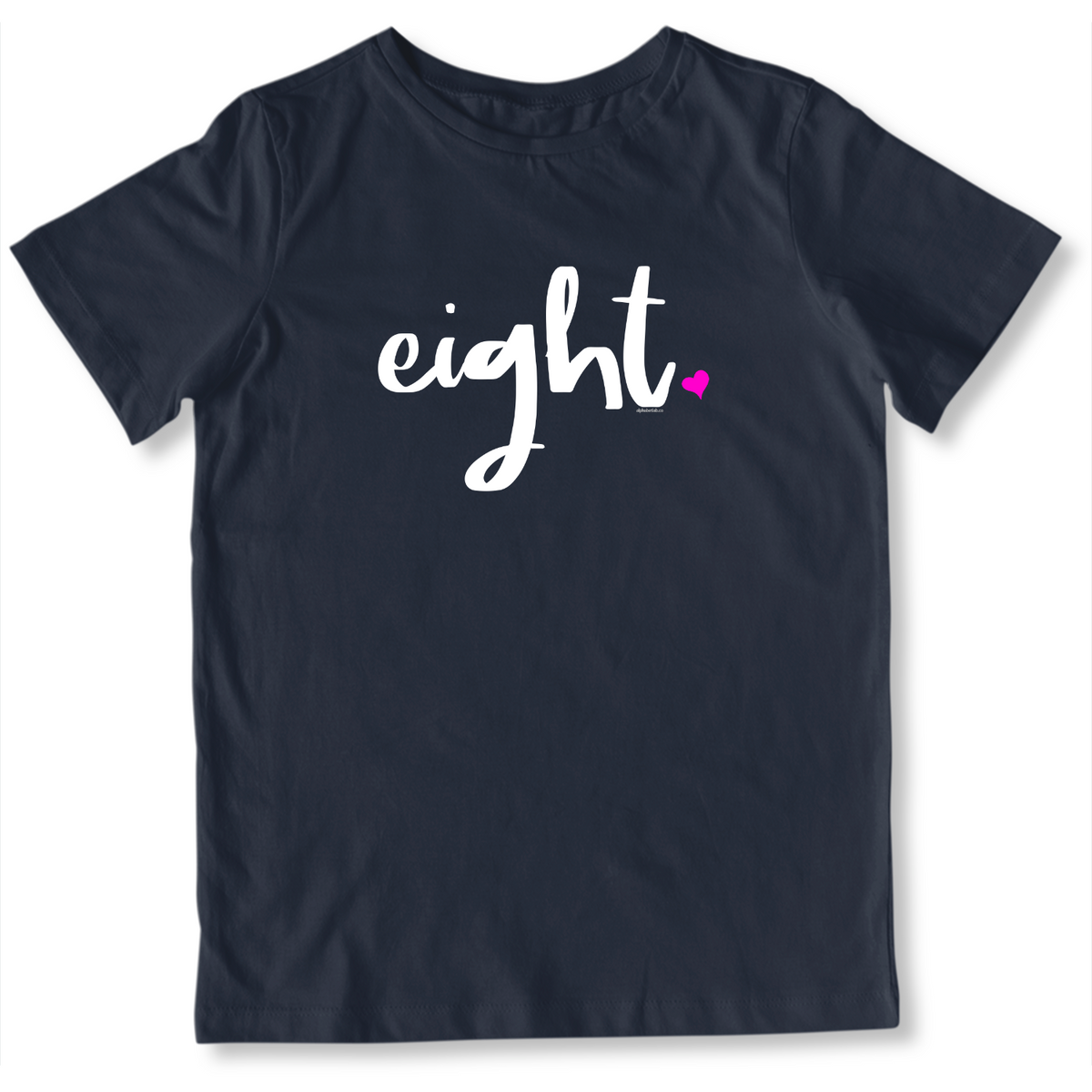 Girls 8th Birthday Shirt - Script