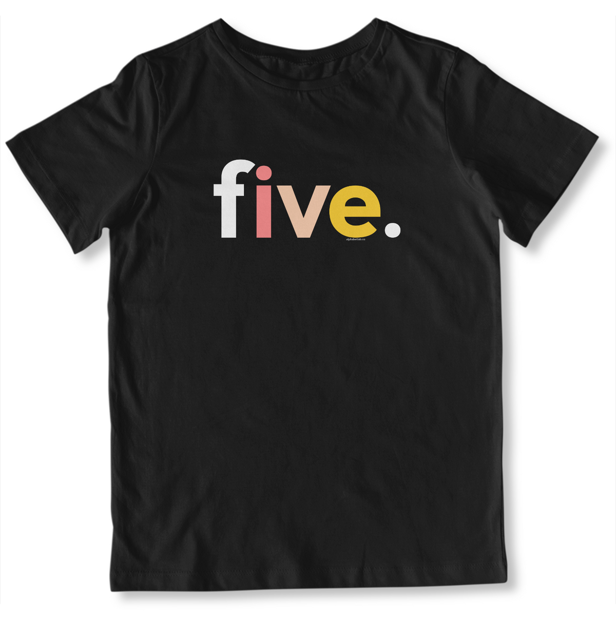 Girls 5th Birthday Shirt Five - Alternative
