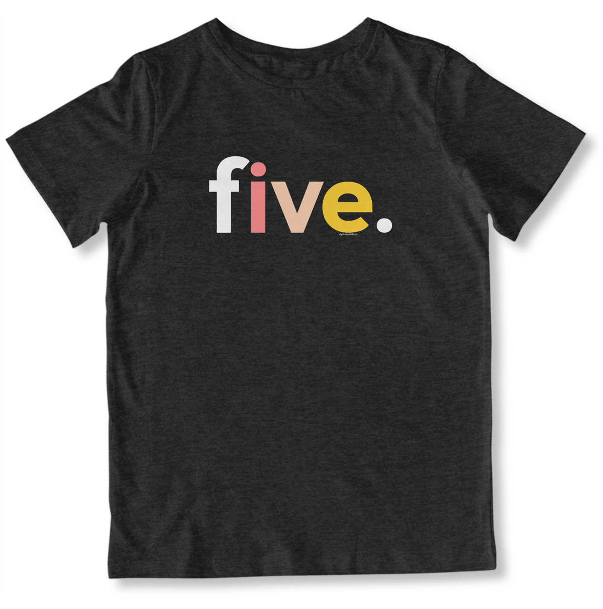 Girls 5th Birthday Shirt Five - Alternative