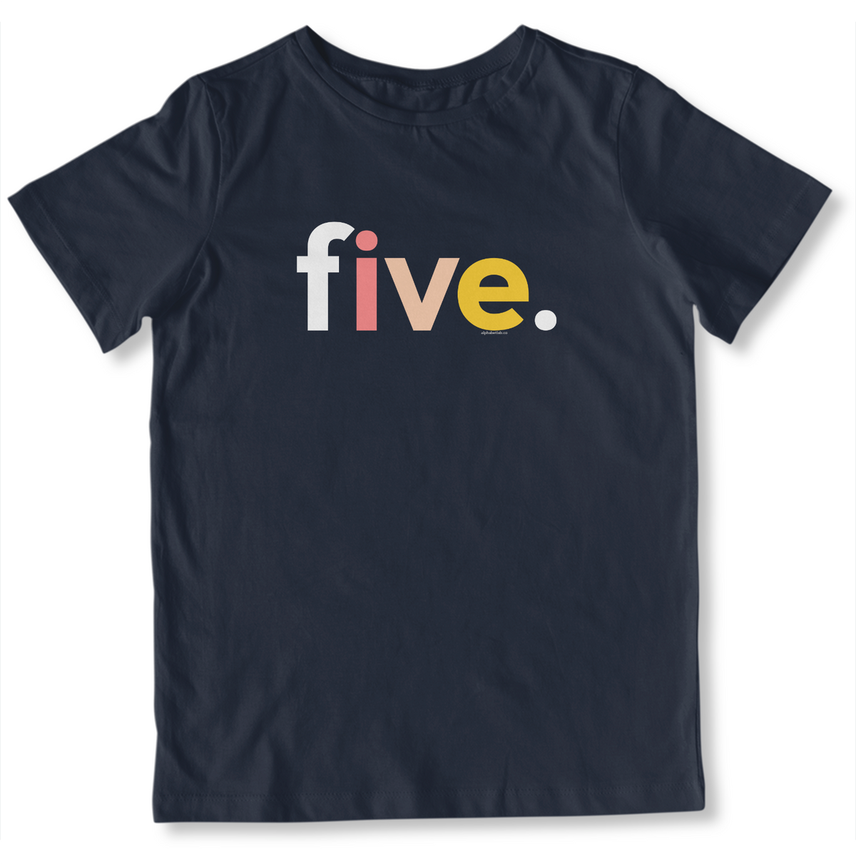 Girls 5th Birthday Shirt Five - Alternative